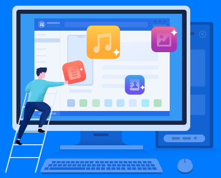 爱思助手V9.10桌面端软件界面，展示一键刷机、数据备份、应用管理等核心功能